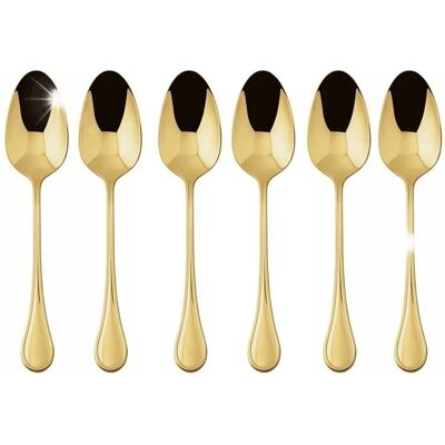 Sambonet Zestaw Komplet 6 Szt Łyżeczek Royal Pvd Gold Do Espresso Sambonet Zestaw Komplet 6 Szt Łyżeczek Royal Pvd Gold Do Espresso