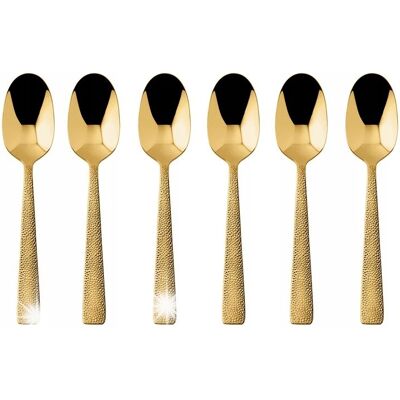Sambonet Zestaw Komplet 6 Szt Łyżeczek Siena Pvd Gold Do Espresso Sambonet Zestaw Komplet 6 Szt Łyżeczek Siena Pvd Gold Do Espresso