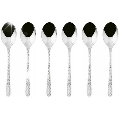 Sambonet Zestaw Komplet 6 Szt Łyżeczek Siena Srebrne Do Espresso Sambonet Zestaw Komplet 6 Szt Łyżeczek Siena Srebrne Do Espresso