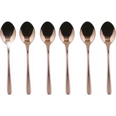 Sambonet Zestaw Komplet 6 Szt Łyżeczek Taste Pvd Copper Do Kawy Herbaty Sambonet Zestaw Komplet 6 Szt Łyżeczek Taste Pvd Copper Do Kawy Herbaty