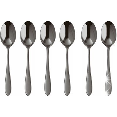 Sambonet Zestaw Komplet 6 Szt Łyżeczek Velvet Pvd 2black Do Espresso Sambonet Zestaw Komplet 6 Szt Łyżeczek Velvet Pvd 2black Do Espresso