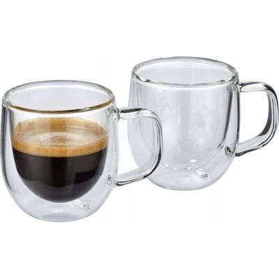 Szklanki do espresso 2 sztuki CILIO szkło borokrzemowe 0,08 L śred. 6 x 6,5 Szklanki do espresso 2 sztuki CILIO szkło borokrzemowe 0,08 L śred. 6 x 6,5