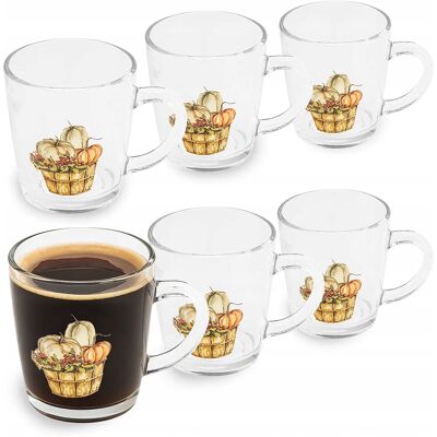 Szklanki herbaty kawy Kubki szklane Altom Design Toronto Dynie 350 ml 6 szt Szklanki herbaty kawy Kubki szklane Altom Design Toronto Dynie 350 ml 6 szt