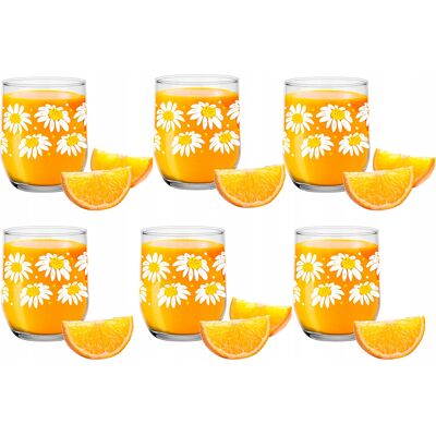 GLASMARK SZKLANKI SZKLANE 300ML Z WZOREM STOKROTKI DO KAWY HERBATY NAPOJÓW GLASMARK SZKLANKI SZKLANE 300ML Z WZOREM STOKROTKI DO KAWY HERBATY NAPOJÓW