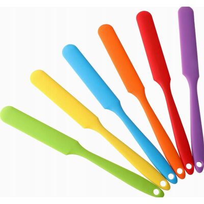 Inny producent Szpatułki 6 Sztuk 25 Cm Silikonowe Żaroodporne Zestaw Kolorowe Inny producent Szpatułki 6 Sztuk 25 Cm Silikonowe Żaroodporne Zestaw Kolorowe