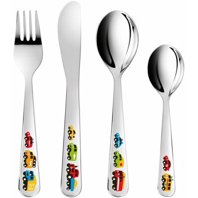 Tescoma Sztućce Dziecięce Bambini, Autka, 4 Szt. Tescoma Sztućce Dziecięce Bambini, Autka, 4 Szt.