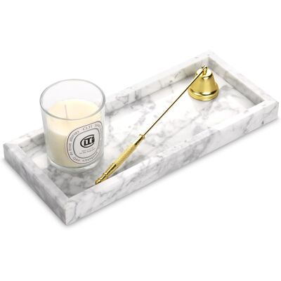 Inny producent Taca Marmurowa Carrara 30x13 Cm Do Salonu, Kuchni I Łazienki Inny producent Taca Marmurowa Carrara 30x13 Cm Do Salonu, Kuchni I Łazienki