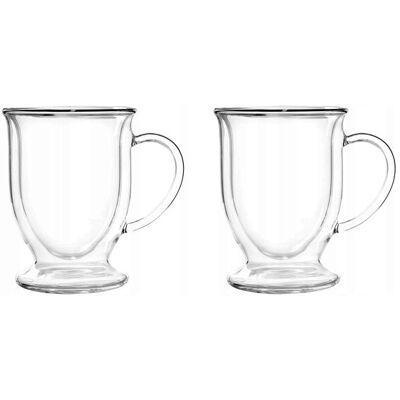 Vialli Design Vialli 2 Szklanki Filiżanki Termiczne Zestaw Kawy Latte Herbaty Amo 250 Ml Vialli Design Vialli 2 Szklanki Filiżanki Termiczne Zestaw Kawy Latte Herbaty Amo 250 Ml