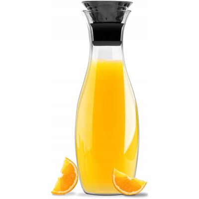 Vialli Design Vialli Amo Karafka Szklana Z Korkiem Duża Wody Soku Napojów Drip Free 1,3 L Vialli Design Vialli Amo Karafka Szklana Z Korkiem Duża Wody Soku Napojów Drip Free 1,3 L