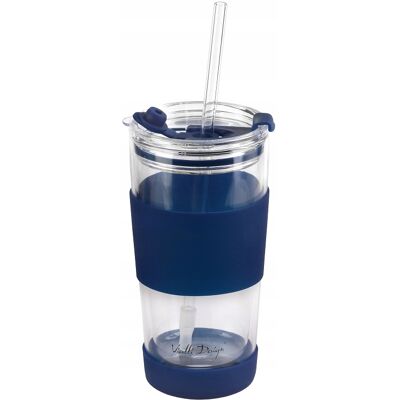 Vialli Design Vialli Kubek Termiczny Szklany Fuori Szklanka Ze Słomką Podwójny Kawy 600 Vialli Design Vialli Kubek Termiczny Szklany Fuori Szklanka Ze Słomką Podwójny Kawy 600