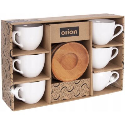 Orion Zestaw 6X Filiżanki Do Kawy Espresso Porcelanowe Komplet Filiżanek Prezent Orion Zestaw 6X Filiżanki Do Kawy Espresso Porcelanowe Komplet Filiżanek Prezent