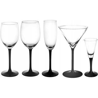 Zestaw kieliszków do wina szampana martini Altom Design Onyx 30 sztuk Zestaw kieliszków do wina szampana martini Altom Design Onyx 30 sztuk