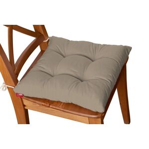 Dekoria Siedzisko Jacek na krzesło DEKORIA Cotton Panama, szary brąz, 38x38x8 cm