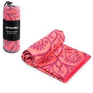 Spokey, Ręcznik szybkoschnący, Mandala Towel, różowy, 80x160 cm