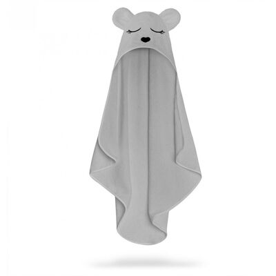 Babysteps - Bamboo Hooded Towel - Szary - Hooded towel Babysteps - Bamboo Hooded Towel - Szary - Hooded towel