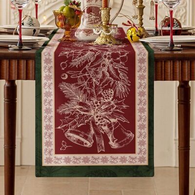 Inny producent Bieżnik Świąteczny na Stół Boże Narodzenie 40x250cm Czerwony Plamoodporny Inny producent Bieżnik Świąteczny na Stół Boże Narodzenie 40x250cm Czerwony Plamoodporny