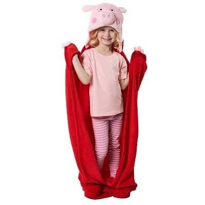 Carbotex, Koc Kocyk z Kapturem ,Szlafrok Pled, Świnka Peppa Pig Carbotex, Koc Kocyk z Kapturem ,Szlafrok Pled, Świnka Peppa Pig