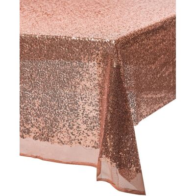 Danhoss Cekinowy Obrus Różowe złoto Cekiny Rose gold Nakrycie Stołu Danhoss Cekinowy Obrus Różowe złoto Cekiny Rose gold Nakrycie Stołu