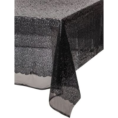 Danhoss Czarny Obrus z Cekinami Dekoracje Nakrycie Stołu Elegancki Cekiny Danhoss Czarny Obrus z Cekinami Dekoracje Nakrycie Stołu Elegancki Cekiny