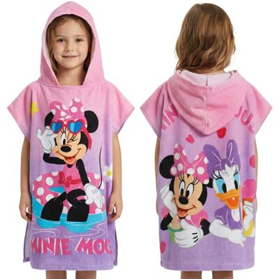 sarcia.eu DISNEY Myszka Minnie Ręcznik na basen, SZYBKOSCHNĄCE poncho z kapturem dla dzieci NA PLAŻĘ, 100% BAWEŁNA M sarcia.eu DISNEY Myszka Minnie Ręcznik na basen, SZYBKOSCHNĄCE poncho z kapturem dla dzieci NA PLAŻĘ, 100% BAWEŁNA M