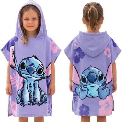 sarcia.eu DISNEY Stitch Ręcznik na basen, SZYBKOSCHNĄCE poncho z kapturem dla dzieci NA PLAŻĘ, 100% BAWEŁNA Oeko-Tex sarcia.eu DISNEY Stitch Ręcznik na basen, SZYBKOSCHNĄCE poncho z kapturem dla dzieci NA PLAŻĘ, 100% BAWEŁNA Oeko-Tex