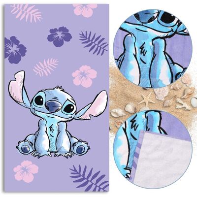 Disney Stitch Ręcznik plażowy, kąpielowy BAWEŁNIANY dla dzieci 70x140 cm OEKO-TEX Disney Stitch Ręcznik plażowy, kąpielowy BAWEŁNIANY dla dzieci 70x140 cm OEKO-TEX