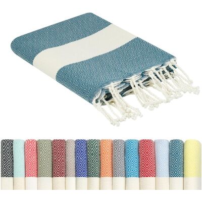 FLORA Fouta bawełniany ręcznik plażowy 100 x 200 cm - oryginalna luksusowa jakość - orientalna tkanina łaźni parowej do sauny, piknikowy dywan, koc podróż.. FLORA Fouta bawełniany ręcznik plażowy 100 x 200 cm - oryginalna luksusowa jakość - orientalna tkanina łaźni parowej do sauny, piknikowy dywan, koc podróż..