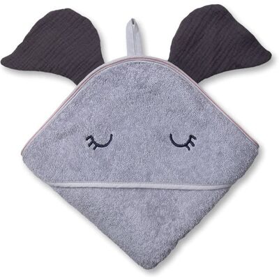 Hi Little One - Ręcznik Z Kapturem 100 X 100 Elephant Hooded Bath Towel Iron Hi Little One - Ręcznik Z Kapturem 100 X 100 Elephant Hooded Bath Towel Iron