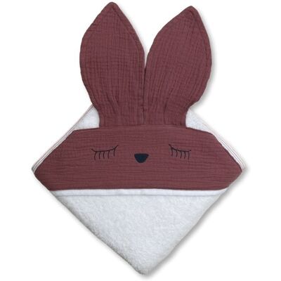 Hi Little One - Ręcznik Z Kapturem 100 X 100 Sleepy Bunny Hooded Bath Towel Lavender Hi Little One - Ręcznik Z Kapturem 100 X 100 Sleepy Bunny Hooded Bath Towel Lavender