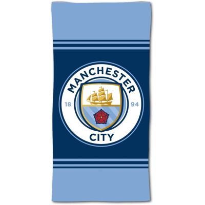 Carbotex Manchester City Duży Plażowy Ręcznik Fana Szybkoschnący Carbotex Manchester City Duży Plażowy Ręcznik Fana Szybkoschnący
