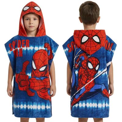 sarcia.eu MARVEL SpiderMan Ręcznik na basen, SZYBKOSCHNĄCE poncho z kapturem dla dzieci NA PLAŻĘ, 100% BAWEŁNA S sarcia.eu MARVEL SpiderMan Ręcznik na basen, SZYBKOSCHNĄCE poncho z kapturem dla dzieci NA PLAŻĘ, 100% BAWEŁNA S