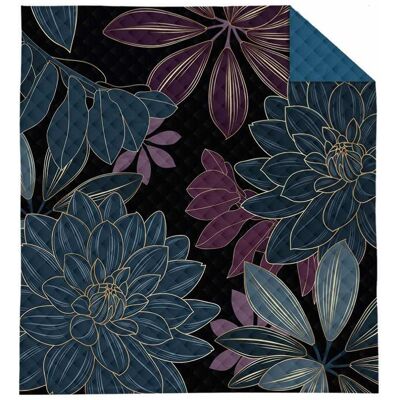 Detexpol Narzuta dekoracyjna 220x240 niebieska kwiaty K 112 Holland 14 Detexpol Narzuta dekoracyjna 220x240 niebieska kwiaty K 112 Holland 14