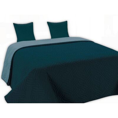 Inny producent Narzuta dekoracyjna z poszewkami VIGO II 220x240 ciemnuturkusowa niebieska geometryczne fale Inny producent Narzuta dekoracyjna z poszewkami VIGO II 220x240 ciemnuturkusowa niebieska geometryczne fale