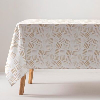 Inny producent Obrus Bawełniany Plamoodporny Geometryczny Elegancki 140x140 cm Biały Inny producent Obrus Bawełniany Plamoodporny Geometryczny Elegancki 140x140 cm Biały