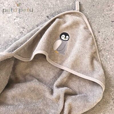 Petú Petú Petu Petu ręcznik okrycie kąpielowe z kapturem 100x100 Penguin Petú Petú Petu Petu ręcznik okrycie kąpielowe z kapturem 100x100 Penguin