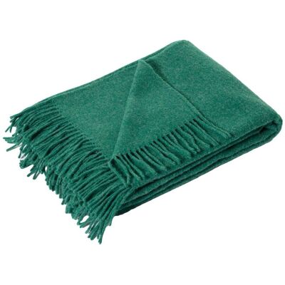 Dekoria Pled Zelandia 140x200cm melange deep green, 140 x 200 cm Dekoria Pled Zelandia 140x200cm melange deep green, 140 x 200 cm