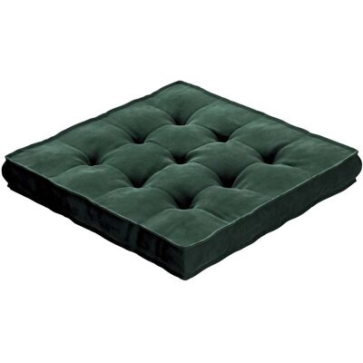 Dekoria Poduszka na krzesło Kuba, ciemny zielony, 50 x 50 x 10 cm, Velvet Dekoria Poduszka na krzesło Kuba, ciemny zielony, 50 x 50 x 10 cm, Velvet