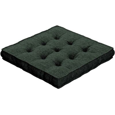 Dekoria Poduszka na krzesło Kuba, leśna zieleń szenil, 50 x 50 x 10 cm, City Dekoria Poduszka na krzesło Kuba, leśna zieleń szenil, 50 x 50 x 10 cm, City