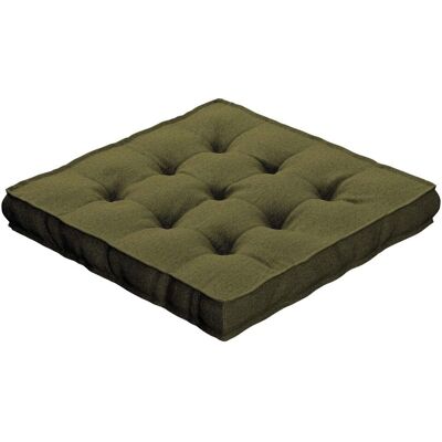 Dekoria Poduszka na krzesło Kuba, oliwkowa zieleń, 50 x 50 x 10 cm, Etna Dekoria Poduszka na krzesło Kuba, oliwkowa zieleń, 50 x 50 x 10 cm, Etna