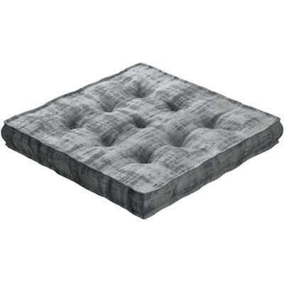 Dekoria Poduszka na krzesło Kuba, szary beton, 50 x 50 x 10 cm, Velvet Dekoria Poduszka na krzesło Kuba, szary beton, 50 x 50 x 10 cm, Velvet
