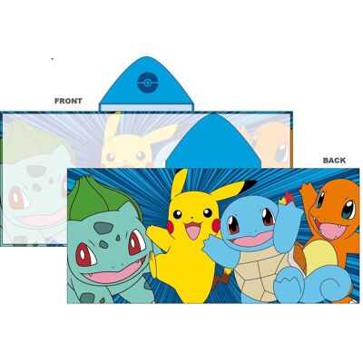 TEXTIEL POKEMON RĘCZNIK z KAPTUREM PLAŻOWY KĄPIELOWY SZYBKOSCHNĄCY 60 x 130 cm DZIECIĘCY TEXTIEL POKEMON RĘCZNIK z KAPTUREM PLAŻOWY KĄPIELOWY SZYBKOSCHNĄCY 60 x 130 cm DZIECIĘCY