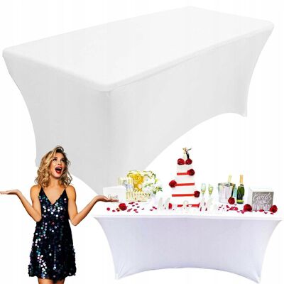Inny producent POKROWIEC OBRUS NA STÓŁ CATERINGOWY BANKIETOWY BIAŁY 180x76cm ELASTYCZNY Inny producent POKROWIEC OBRUS NA STÓŁ CATERINGOWY BANKIETOWY BIAŁY 180x76cm ELASTYCZNY