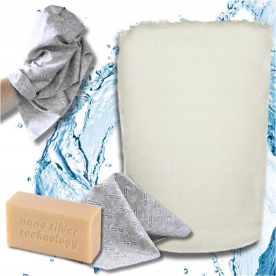 Raypath zestaw rękawica czyszcząca Biała M+Sunbeam Szary + mydło szare 100g Raypath zestaw rękawica czyszcząca Biała M+Sunbeam Szary + mydło szare 100g