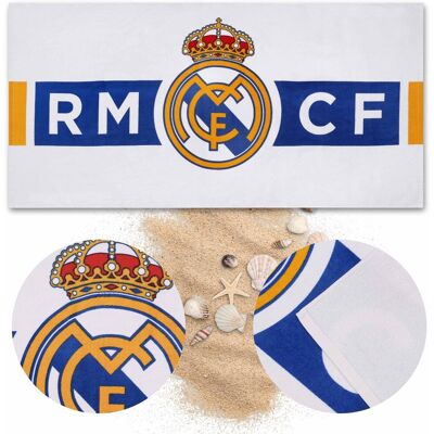 Real Madrid Real Madryt Szybkoschnący Ręcznik Plażowy, Kąpielowy Dla Kibica Bawełniany Na Plażę 70X140 Cm Real Madrid Real Madryt Szybkoschnący Ręcznik Plażowy, Kąpielowy Dla Kibica Bawełniany Na Plażę 70X140 Cm