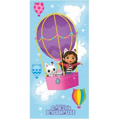 Carbotex Ręcznik Dziecięcy Koci Domek Gabi 70x140 Balon Kotki Niebieski Carbotex Ręcznik Dziecięcy Koci Domek Gabi 70x140 Balon Kotki Niebieski