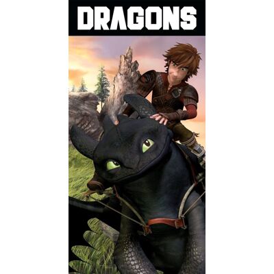 Carbotex Ręcznik Jak Wytresować Smoka HTTYD241033 70 x 140 cm Carbotex Ręcznik Jak Wytresować Smoka HTTYD241033 70 x 140 cm