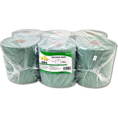 Fabryka Papieru Kaczory Ręcznik papierowy MAXI zielony 130 m – makulatura czyściwo w roli Fabryka Papieru Kaczory Ręcznik papierowy MAXI zielony 130 m – makulatura czyściwo w roli