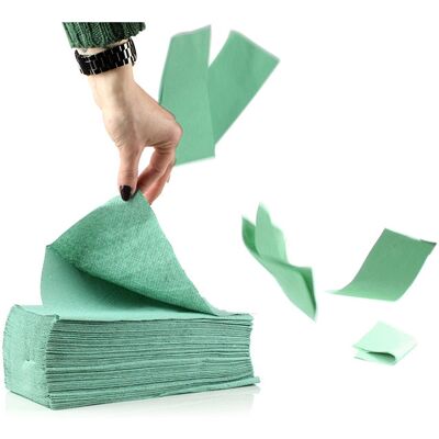 Cliver Ręcznik Papierowy/Wkład ręcznikowy ZZ zielony 4000 sztuk Uniwersalny Cliver Ręcznik Papierowy/Wkład ręcznikowy ZZ zielony 4000 sztuk Uniwersalny
