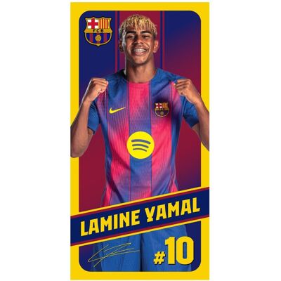 FC Barcelona Ręcznik plażowy F.C. Barcelona Lamine Yamal z mikrofibry FC Barcelona Ręcznik plażowy F.C. Barcelona Lamine Yamal z mikrofibry