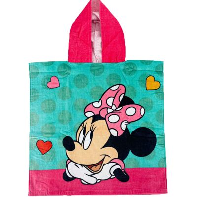 Jerry Fabrics Ręcznik ponczo z kapturem Myszka Minnie róż Jerry Fabrics Ręcznik ponczo z kapturem Myszka Minnie róż